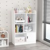 Lycvki Kids Freestanding Bookshelf with 6 Compartments and Cube Organizer - 3 of 4