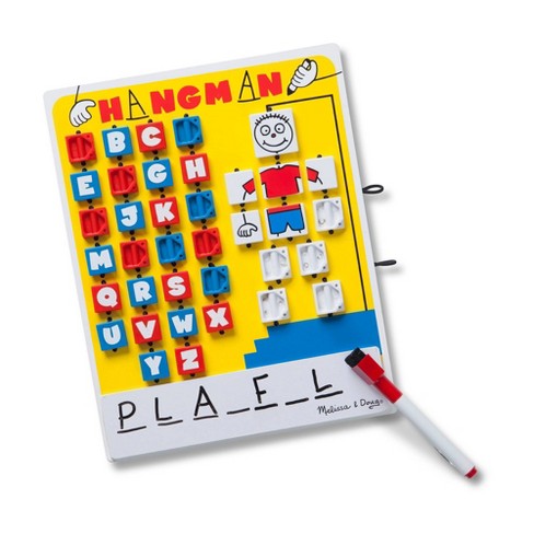 Hangman Pirate Travel Game Hang Em Wooden Magnetic 12 x 9 1/2 Inches 