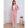 Jess by Meiko Women's Slim Fit Velour Tracksuit Set 2 Pieces - 3 of 4