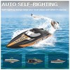 VOLANTEXRC Vector SR80 RTR Brushless Remote Control Boat w/Rechargeable Battery, Children & Adult Electric Hobby Racing Boat for Pools & Lakes, Black - 4 of 4
