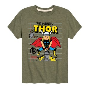 Boys' - Marvel - Thor Doodle Short Sleeve Graphic T-Shirt - 1 of 4