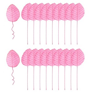 Unique Bargains Realistic Design Artificial Leaves with Steam 20 Pcs - 1 of 4
