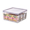 Rosanna Pansino x iDesign Recycled Plastic Open Front Kitchen Storage Bin with Lid, Clear Bin/Lavender Sprinkles Lid, 12" x 12" x 6" - 2 of 4