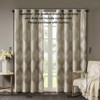 DSVIMOY Curtain Panels, Knitted Jacquard Total Blackout Curtain Panel for Living Room, Bedroom, Taupe, 95"*50"*0.13" - 3 of 4