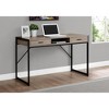 NicBex Contemporary Computer Desk with Open Storage Shelves & Metal Legs for Work Home Office Ergonomic Design - 3 of 4