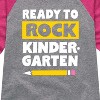Girls' - Instant Message - Ready to Rock Kindergarten Shirt Tail Raglan Graphic T-shirt - 2 of 4