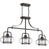 Quoizel Lighting Trilogy 3 - Light Island Pendant Light in  Old Bronze - 2 of 3