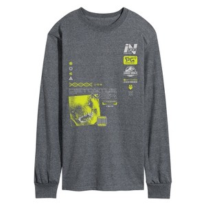 Men's - Jurassic World: Rebirth - Distortus Rex Long Sleeve Graphic T-Shirt - 1 of 3
