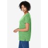 Woman Within Marled Cuffed-Sleeve Tee - 4 of 4
