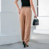 Women's Taupe Corduroy High-Waisted Tapered Pants - Cupshe - 4 of 4