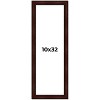 PosterPalooza | Panoramic Distressed Brown Picture Frame - UV Acrylic, Foam Board Backing, Hanging Hardware - 2 of 4