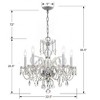 Crystorama Lighting Traditional Crystal 5 - Light Chandelier in  Polished Chrome - 3 of 4