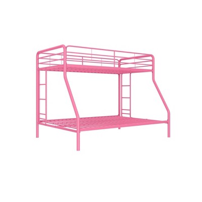 pink bunk bed twin over full