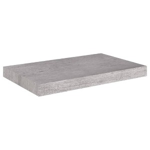 vidaXL Floating Wall Shelf Concrete Gray 19.7"x9.1"x1.5" MDF - 1 of 1