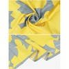 Elerevyo Women's Floral Contrast Color Silk Feeling Satin Square Scarves Bandanas 35.4" X 35.4" - 4 of 4