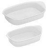 CorningWare French White 2pc Ceramic Bakeware Set - 2 of 3
