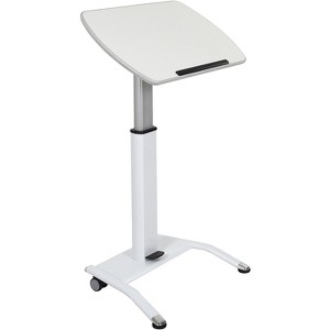 Luxor Pneumatic Height Adjustable Lectern White LX-PNADJ-WH - 1 of 3