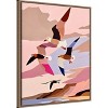 Amanti Art Soaring Silhouette Seagulls by Uma Gokhale Framed Canvas Wall Art - 2 of 4
