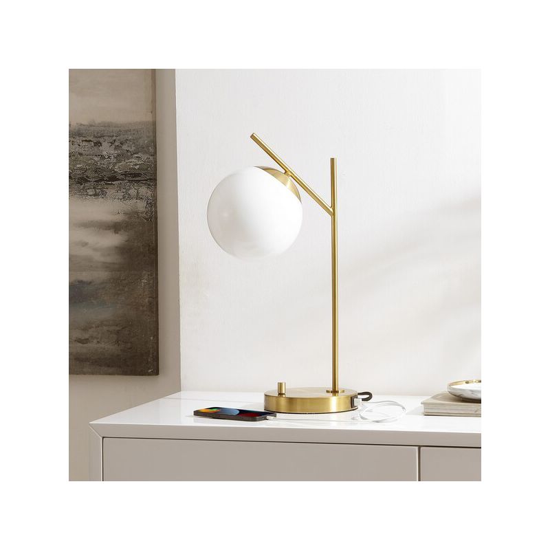 Suna 20.5" Table Lamp W/ Usb - Brass - Safavieh., 4 of 5