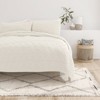 FIONECA Damask Pattern Microfiber Quilt Coverlet Set with Shams Stain Wrinkle Resistant Machine Washable - 4 of 4