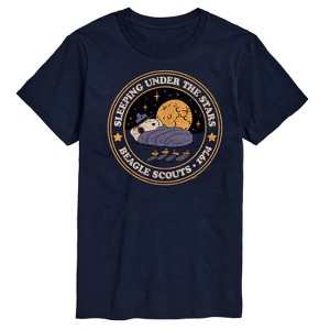 Men's - Peanuts - Sleeping Under Stars Short Sleeve Graphic T-Shirt - 1 of 4