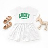 The Juniper Shop Lucky Vibes Distressed Toddler Graphic Dress - 2 of 3
