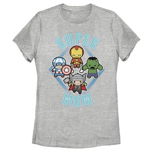 Women's Marvel Mother's Day Super Mom Kawaii T-Shirt - 1 of 3