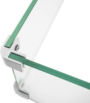 Kinger Home 26-inch Rectangular Tempered Glass Wind Guard
