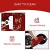 Christmas Kitchen Rug Mat Set, Non Slip Decorative Merry Christmas Floor Mat Winter Decor Low-Profile,17"x29"+17"x47", Red - 3 of 4
