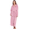 ADR Plush Fleece Robe for Women, Long Hooded Bathrobe with Hood, Plus Size - 3 of 4