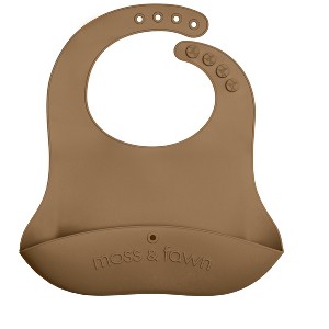 Moss and Fawn Gather & Roll Bib - 1 of 4