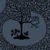 Magical Forest Midnight Navy Blue and Black Trees Trail Paste the Wall Wallpaper - 4 of 4