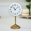 VIP Metal 11 in. White Pedestal Table Clock - 2 of 4