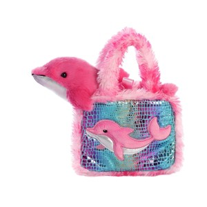 Aurora Small Dolphin Fancy Pals Fashionable Stuffed Animal Multicolor 7" - 1 of 4