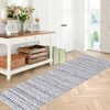 COZONY Chenille Carpet Mat Rug, Modern Striped Washable Non-Slip Area Rug for Living Room Bedroom Dining Room - 3 of 4
