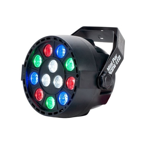 American Dj Eliminator Mini Par 1 Watt Rgbw Led Hanging Stage Spotlight Strobe Light Lighting Fixture Target