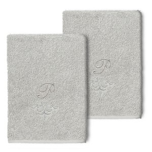 Linum Home Textiles 100% Turkish Cotton MONICA 2PC Embellished Washcloth Set - 1 of 1