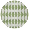 Green And Ivory Geometric Washable Indoor Outdoor Area Rug - 4 of 4