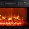 NAYSAYE Indoor Decorative Fireplace with Realistic Flame Effect and Log Display for Home Ambience, Black, 23.03"*51.57"*5.16" - 3 of 4