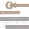 INSPIRE CHIC Womens 0.8" Width Textured Fashion Causal Faux Leather with Round Buckle Belts 1Pc - 4 of 4