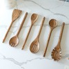 Kendal 6-Piece Acacia Wood Spurtle Serving Utensils Set for Cooking & Baking - 2 of 4