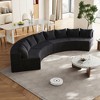Oversized 156" 8-Seater Semi-Circular Curved Corduroy Modular Sectional Sofa with 8 Pillows, No Assembly Couch - 2 of 4