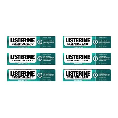 Listerine Essential Care Gel - 4.2oz/6pk