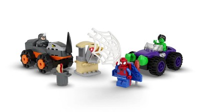 Lego Marvel Hulk Vs Rhino Monster Truck Showdown Set 10782 : Target