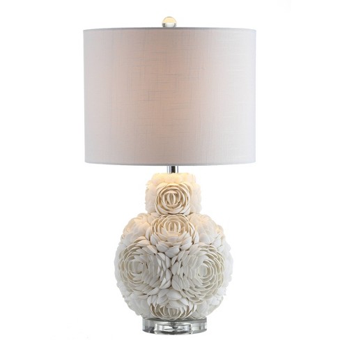 24" Seashell Rosette Table Lamp (includes Led Light Bulb) White - Y : Target