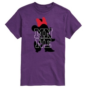 Men's - Disney - Minnie Logo Silhouette Short Sleeve Graphic T-Shirt - 1 of 4