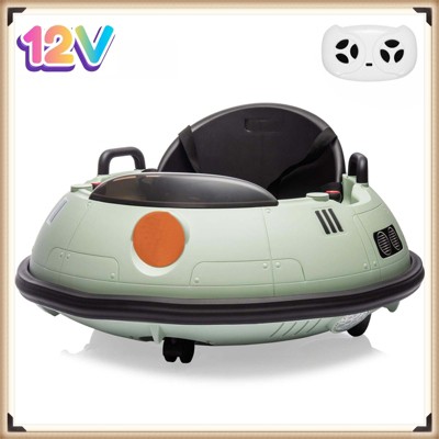 Garvee 12V Electric Ride-On Bumper Car with Remote Control – 360 Degree Spin, Lights – Ride-On Toy for Kids 18 Months and Up