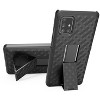 Nakedcellphone Case with Stand and Belt Clip Holster for Samsung Galaxy A71 5G - Black - 4 of 4