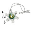 University of San Francisco Primary Logo Metal Snowflake Christmas Tree Holiday Ornament - 3 of 3