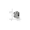 Black Bow Jewelry Sterling Silver #1 Mom Bead Charm - 2 of 3